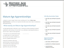 Tablet Screenshot of matureageapprenticeships.org